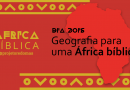 Imagem de fundo vermelho com linhas amarelas. No lado direito está o mapa do continente africano em vermelho mais claro. Sobre o mapa está escrito "Dia dois" em fonte estilizada geométrica criada pelo designer Kevin Karanja. Do lado esquero, está a logo da campanha África Bíblica, na mesma fonte. Embaixo da logo, "@projetoredomas"